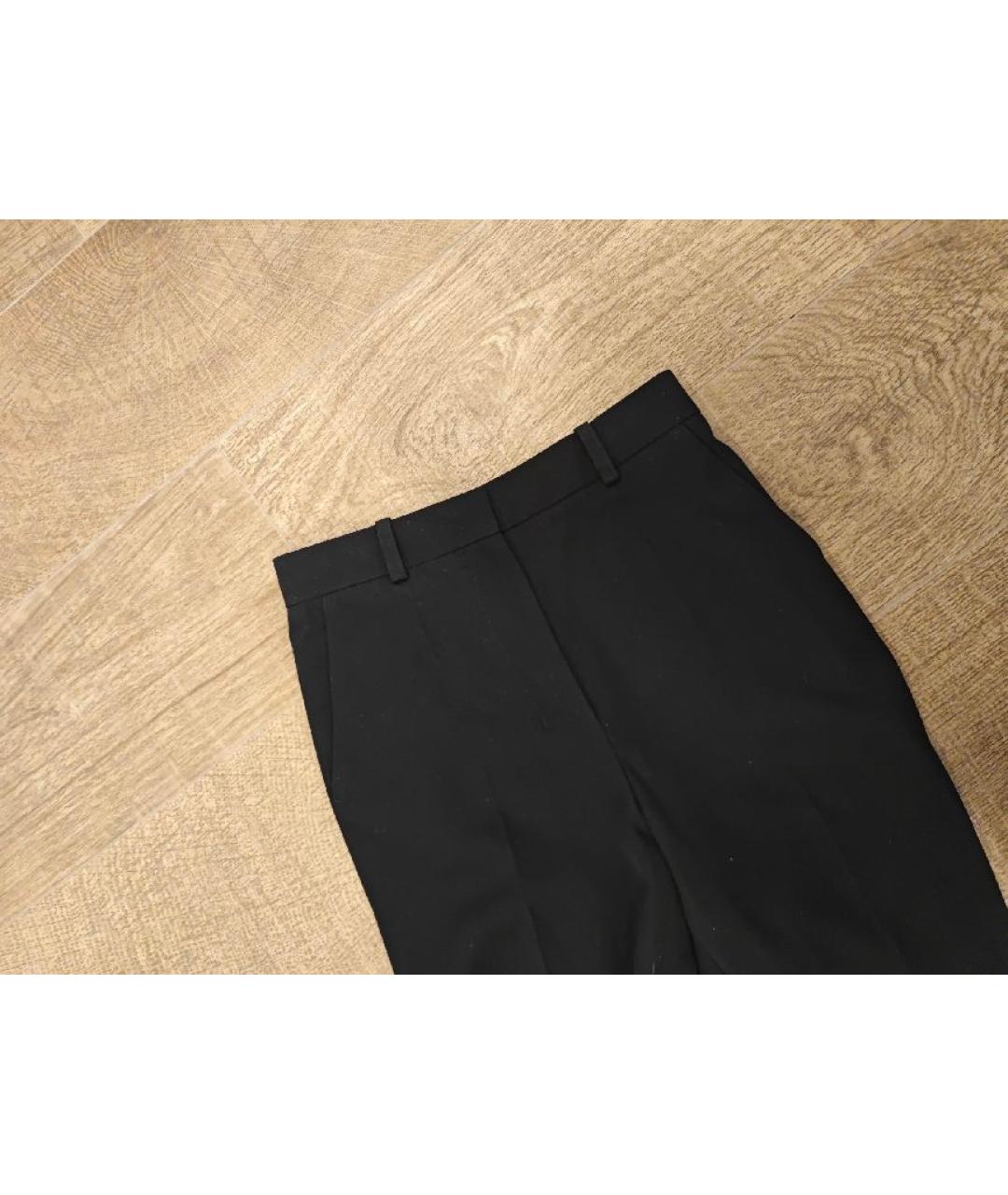 JACQUEMUS Черные хлопковые прямые брюки, фото 4