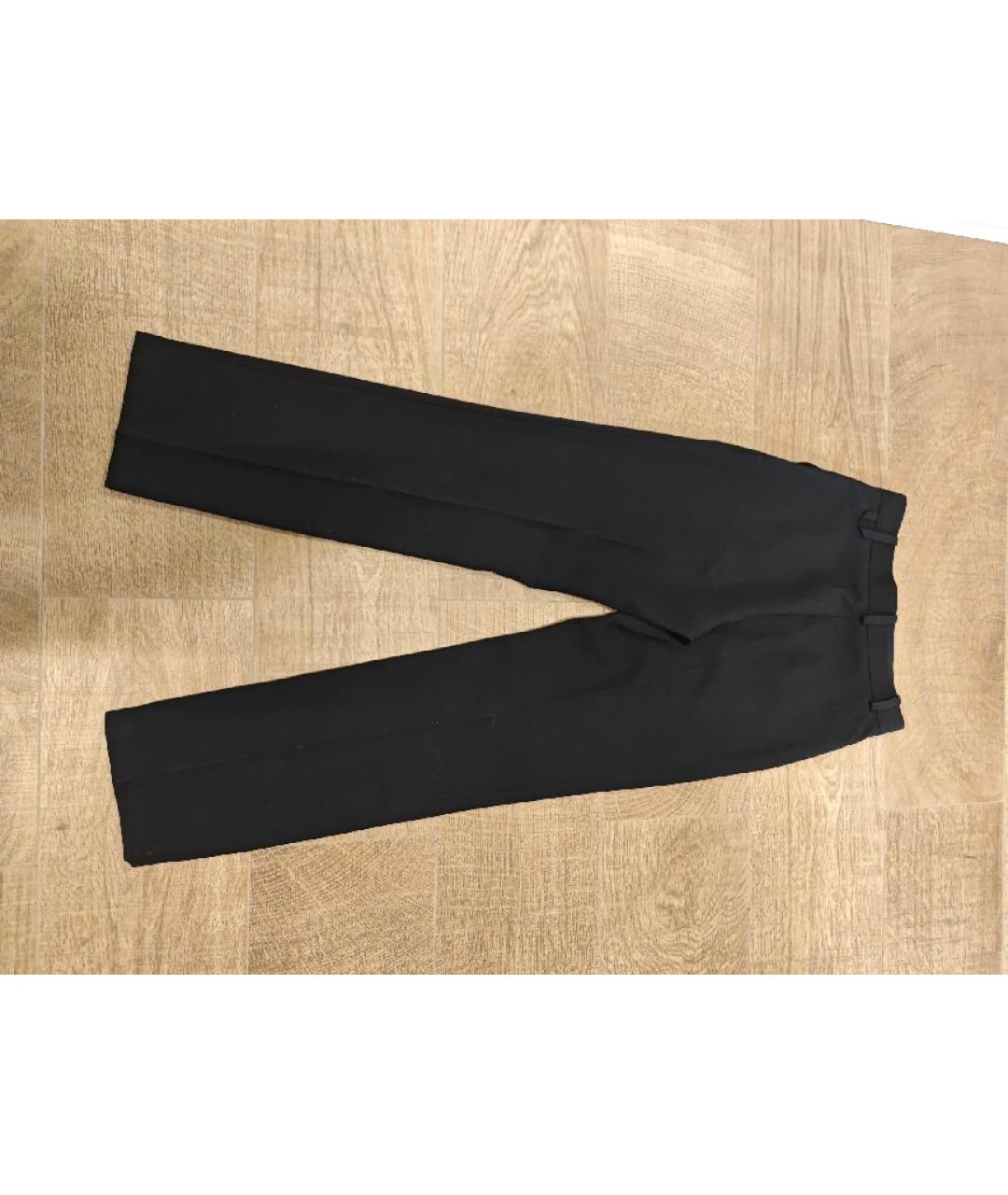 JACQUEMUS Черные хлопковые прямые брюки, фото 2