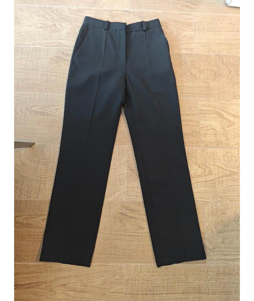 JACQUEMUS Черные хлопковые прямые брюки, фото 10