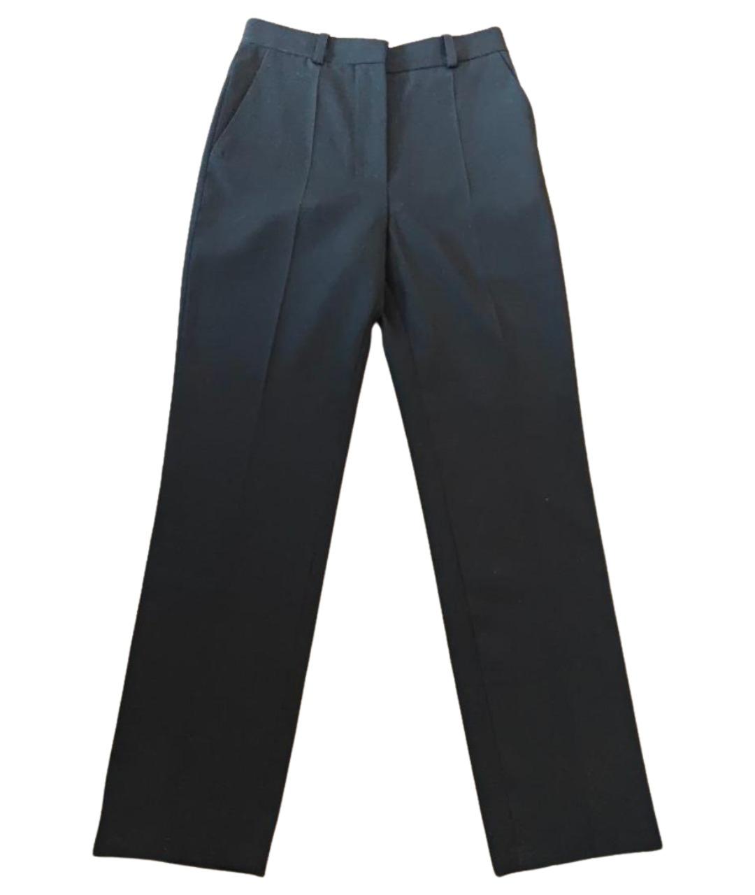 JACQUEMUS Черные хлопковые прямые брюки, фото 1