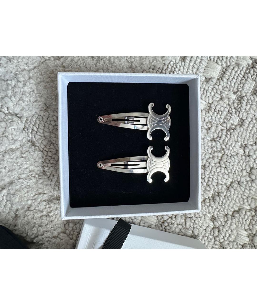 CELINE Серебряная заколка, фото 6