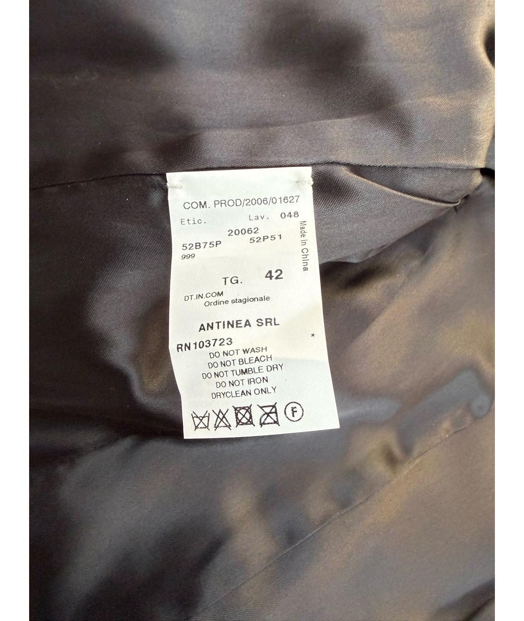 ARMANI COLLEZIONI Черный меховой жакет/пиджак, фото 4