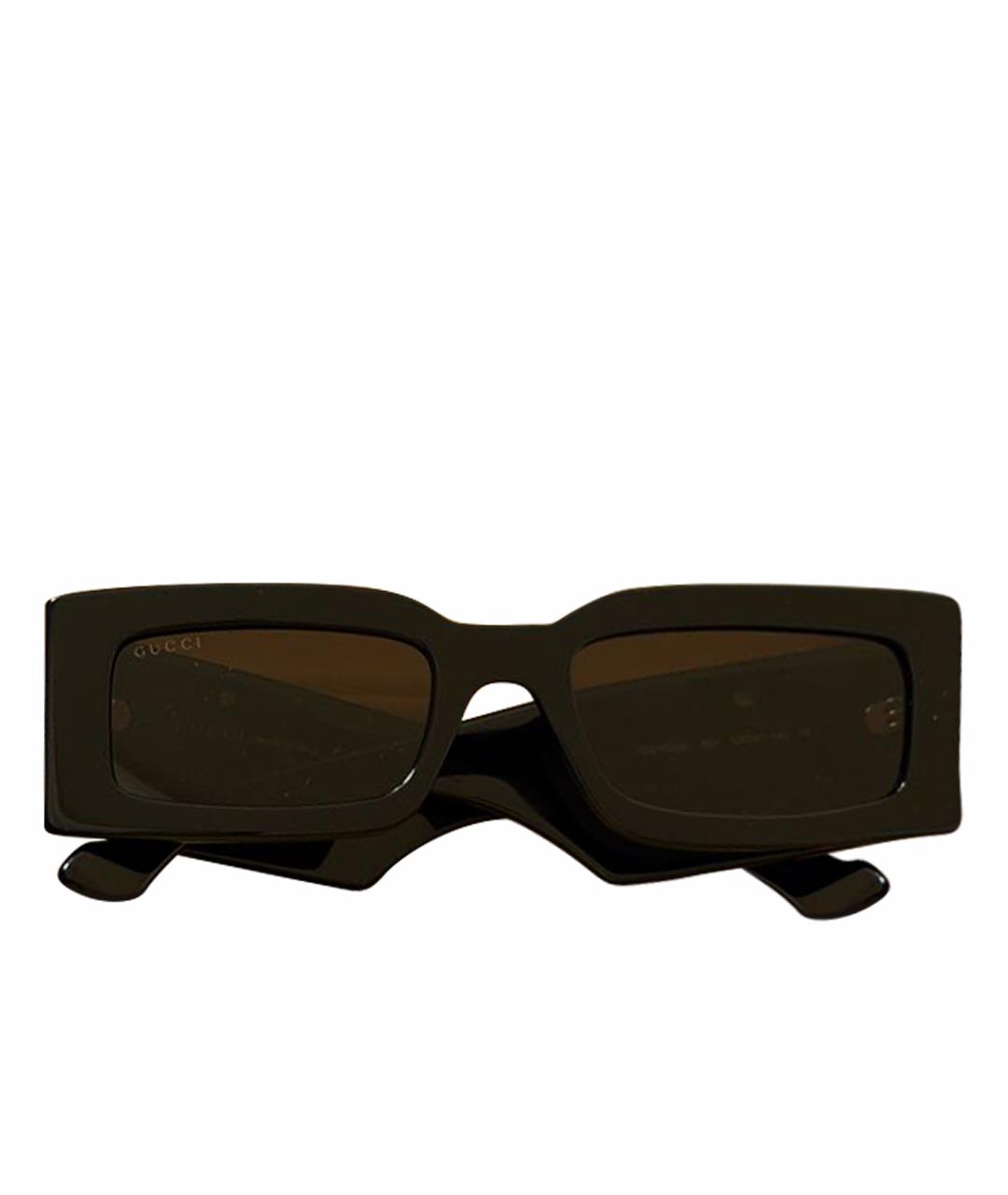 GUCCI Черные пластиковые солнцезащитные очки, фото 1