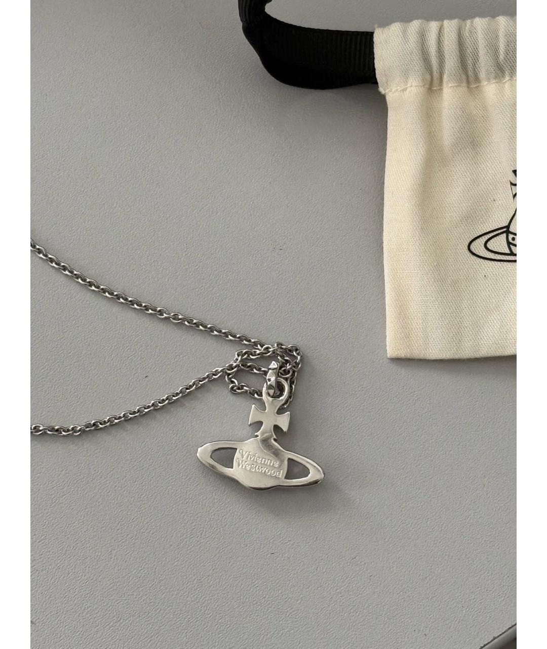 VIVIENNE WESTWOOD Серебряное латунное колье, фото 3