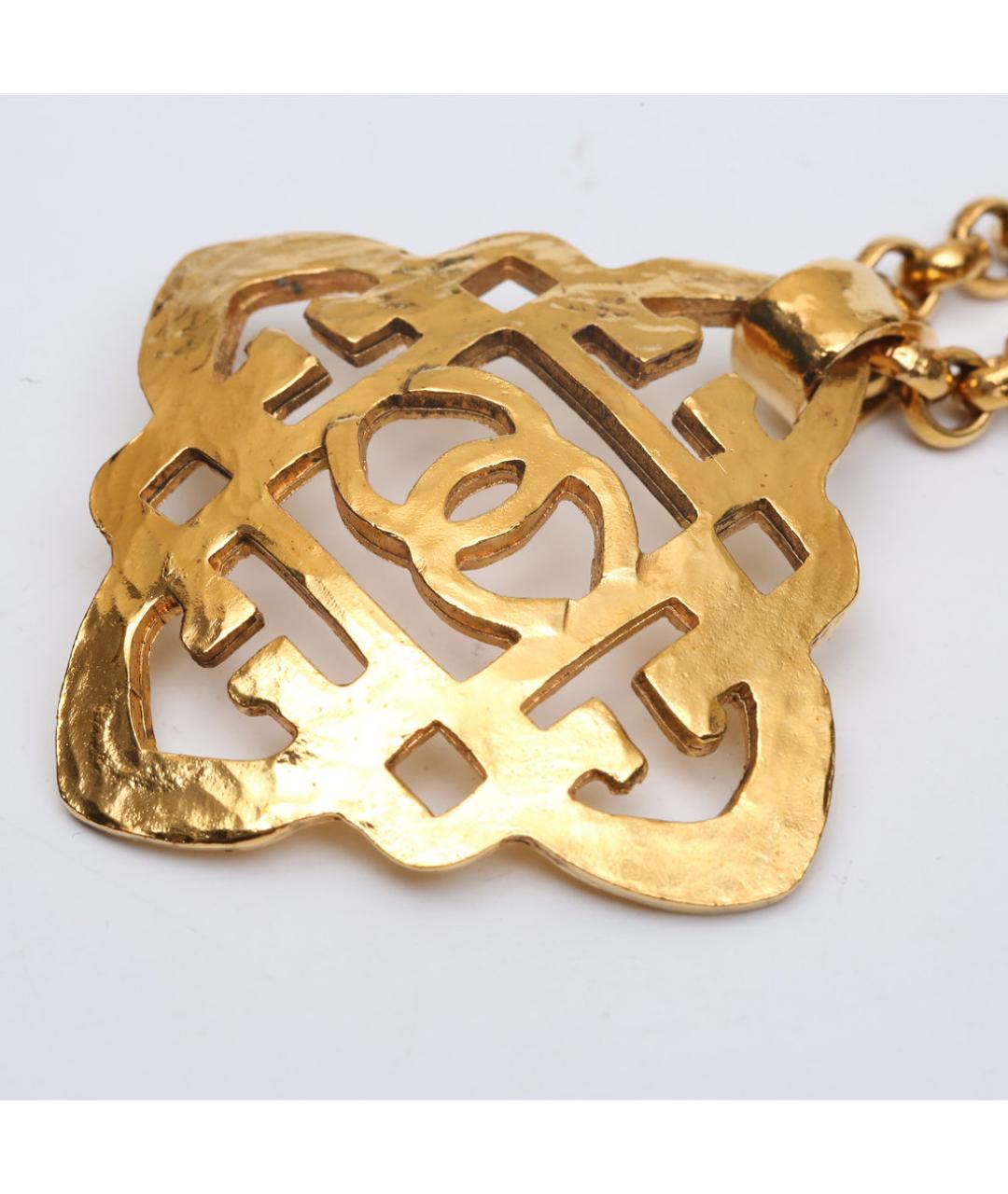 CHANEL Золотое металлическое колье, фото 7