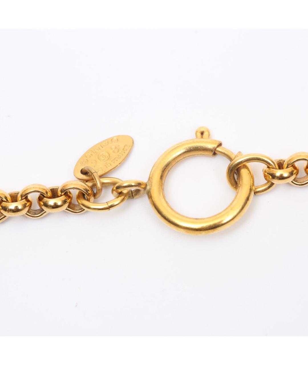 CHANEL Золотое металлическое колье, фото 4