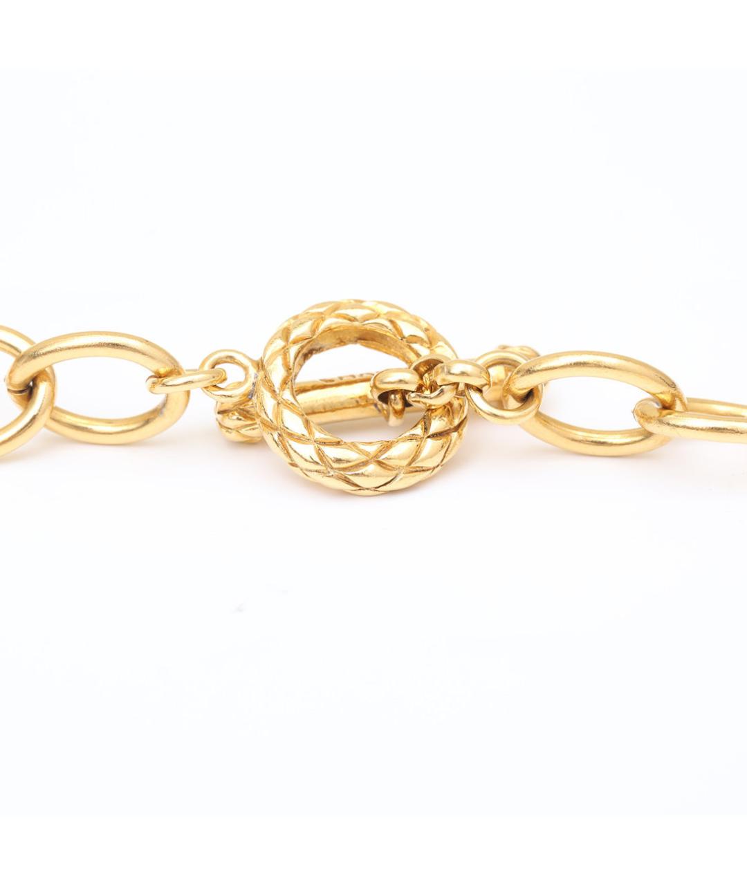 CHANEL Золотое металлическое колье, фото 6