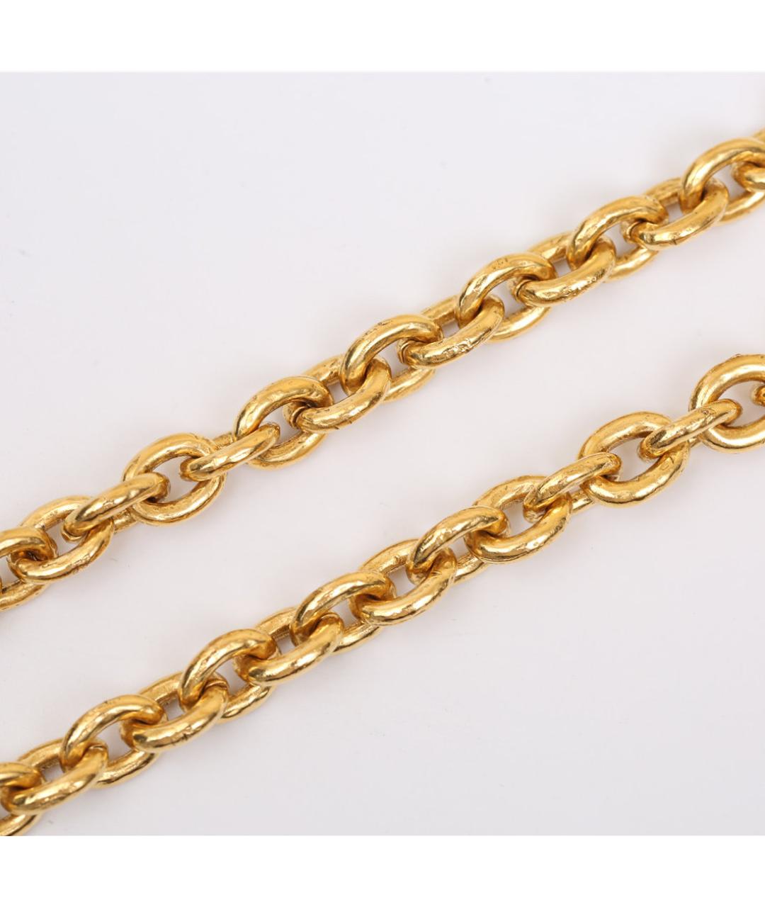 CHANEL Золотое металлическое колье, фото 5