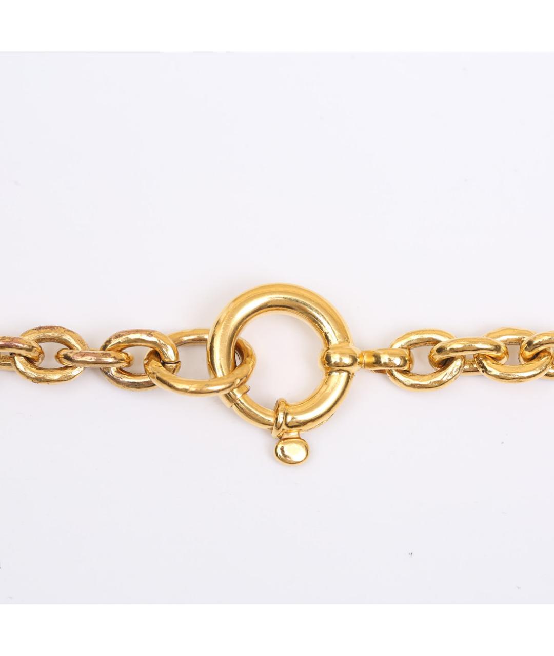 CHANEL Золотое металлическое колье, фото 6