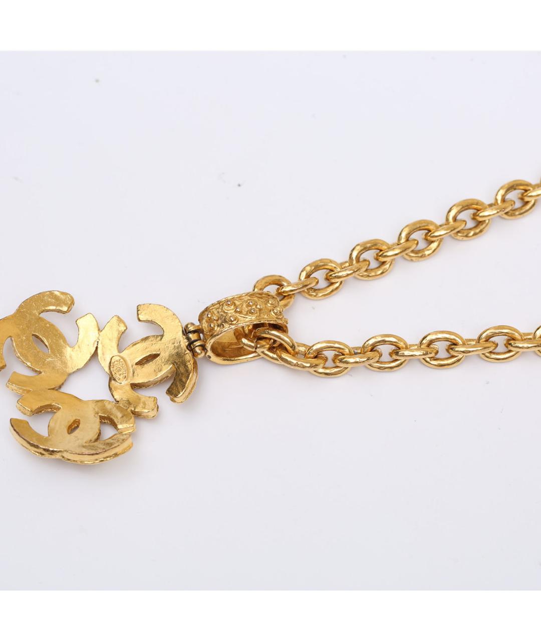 CHANEL Золотое металлическое колье, фото 4