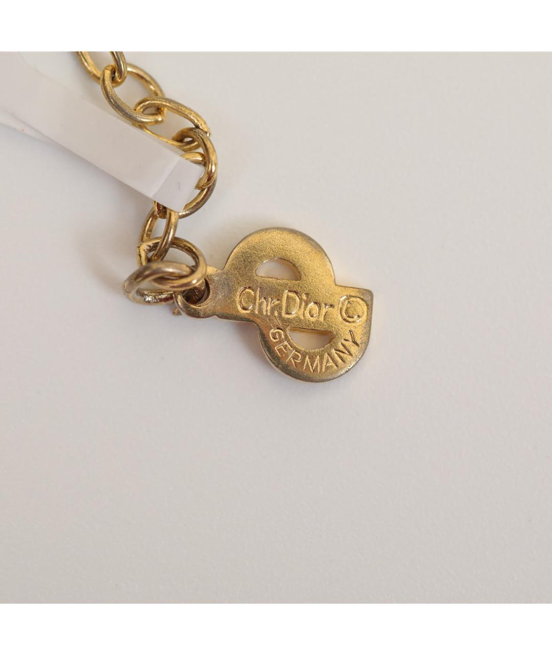 CHRISTIAN DIOR Золотая металлическая цепочка, фото 3