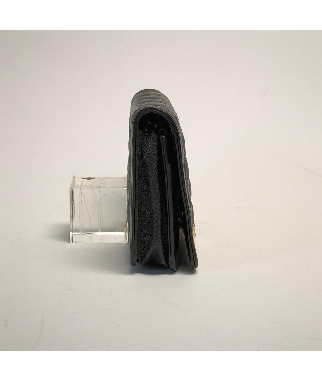 CHANEL Черная кожаная сумка через плечо, фото 4