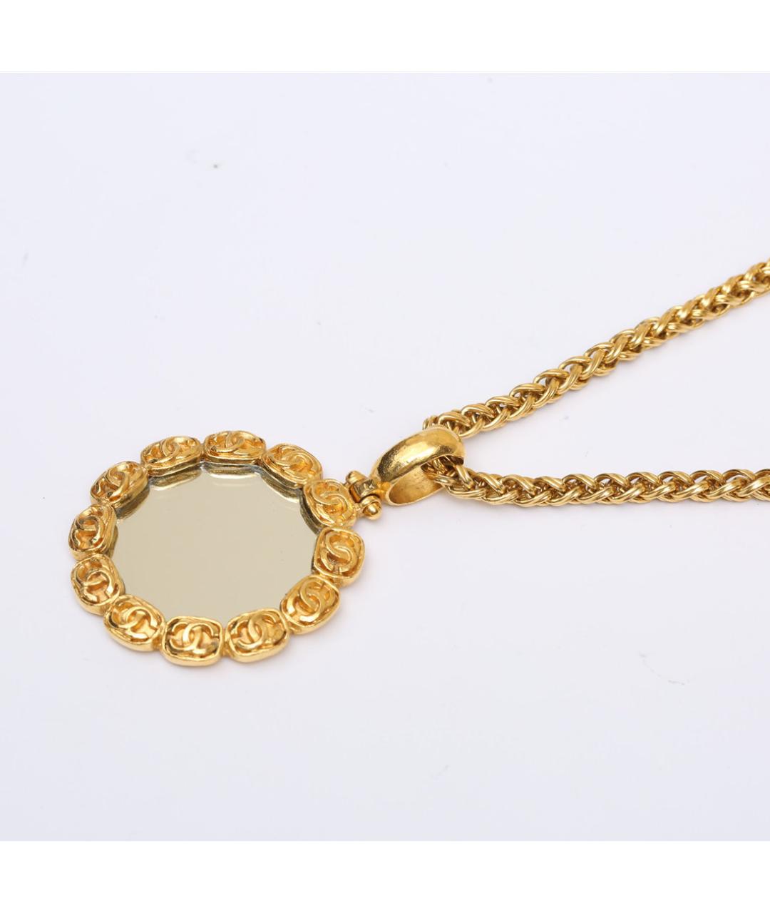 CHANEL Золотое металлическое колье, фото 3