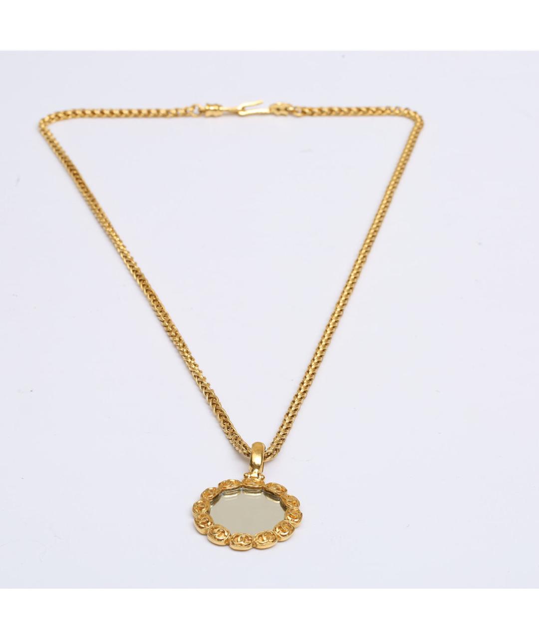 CHANEL Золотое металлическое колье, фото 7