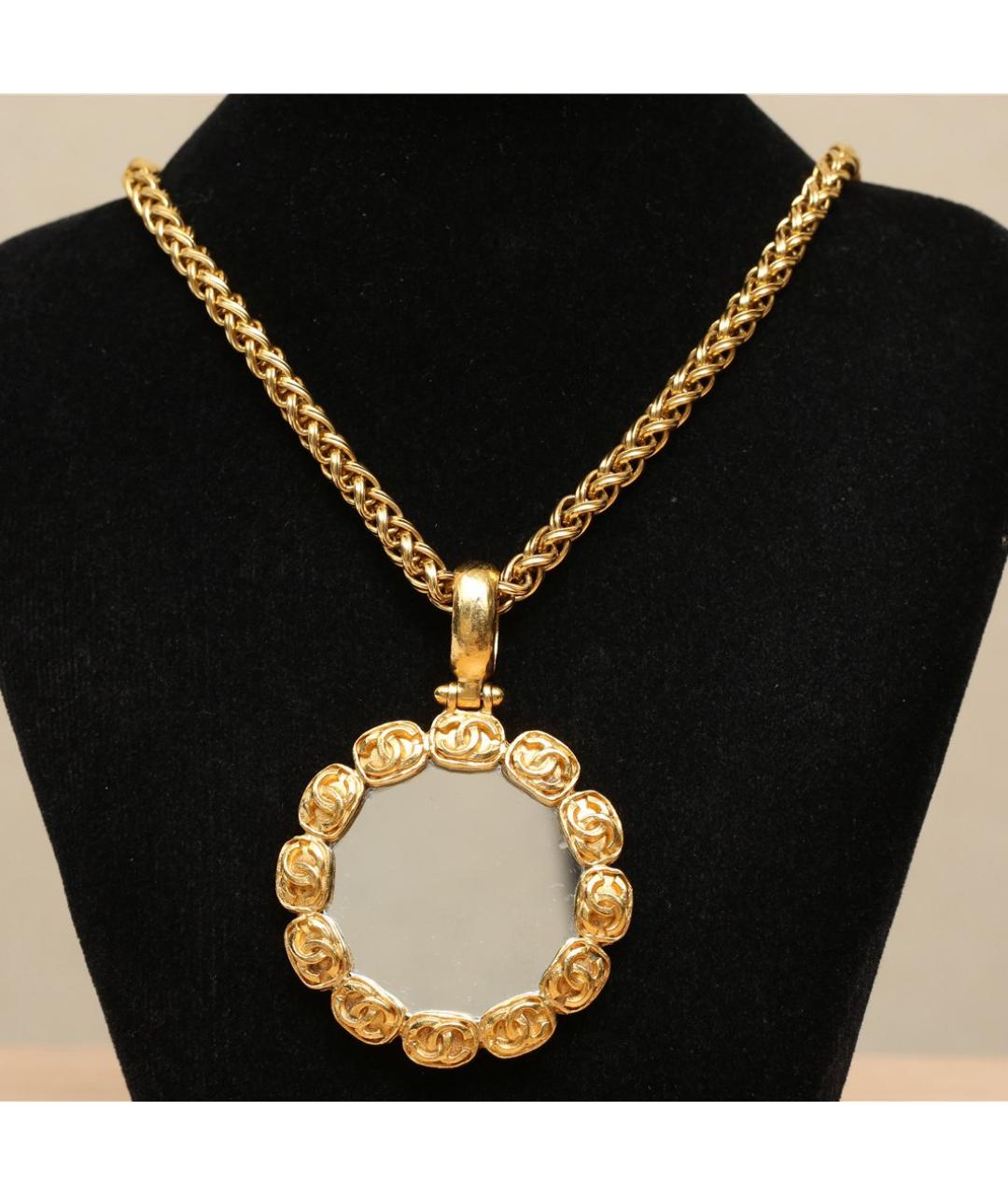 CHANEL Золотое металлическое колье, фото 2