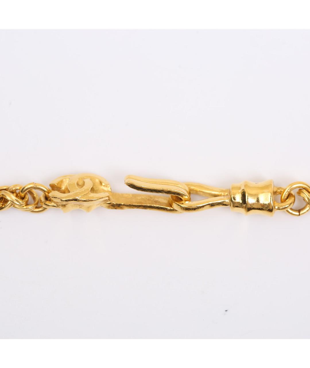 CHANEL Золотое металлическое колье, фото 6