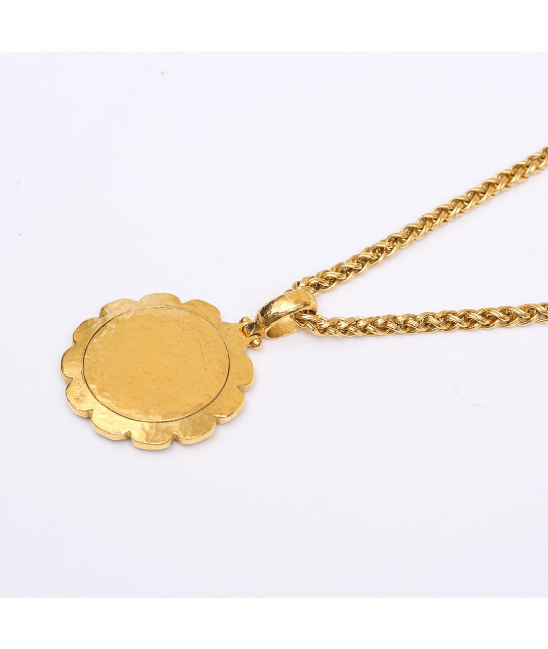 CHANEL Золотое металлическое колье, фото 4