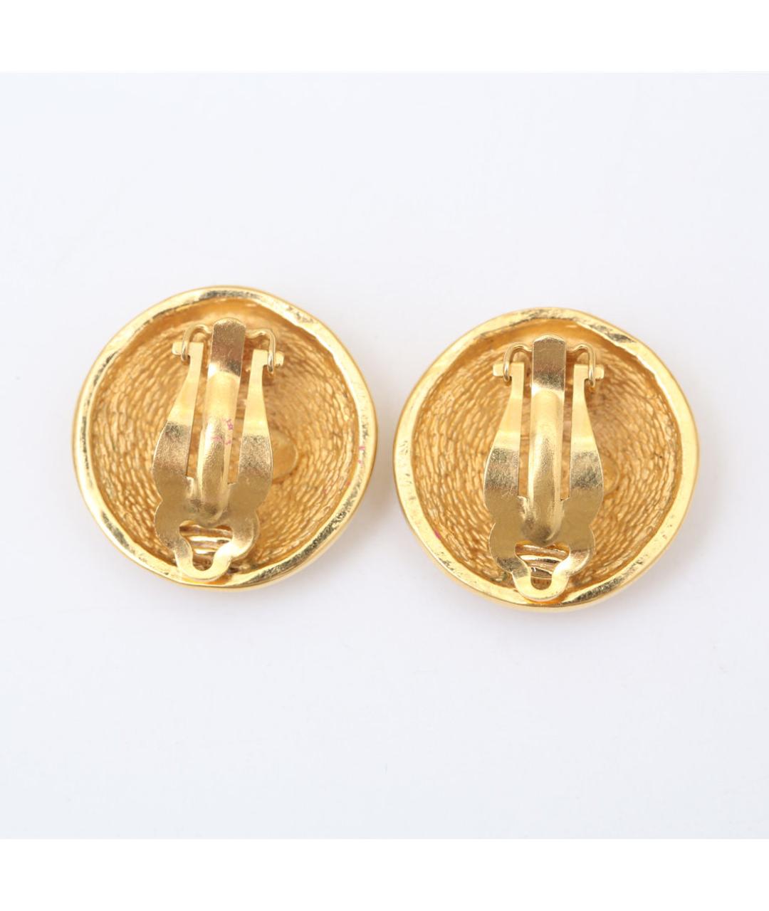 CHANEL Золотые металлические клипсы, фото 8