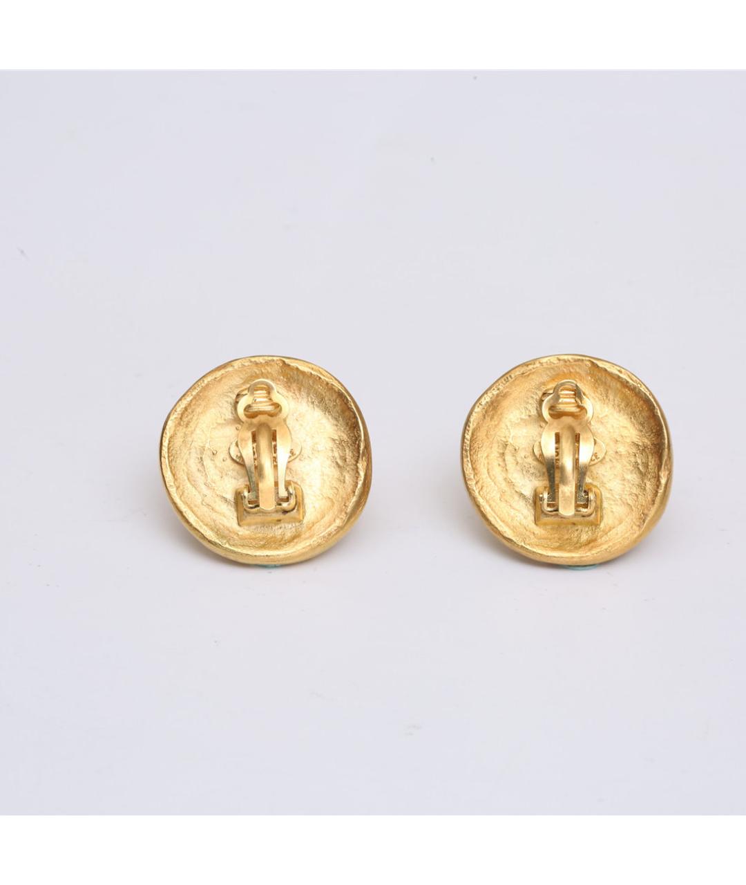 CHANEL Золотые металлические клипсы, фото 4
