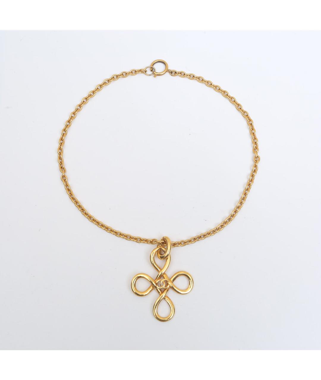 CHANEL Золотое металлическое колье, фото 7