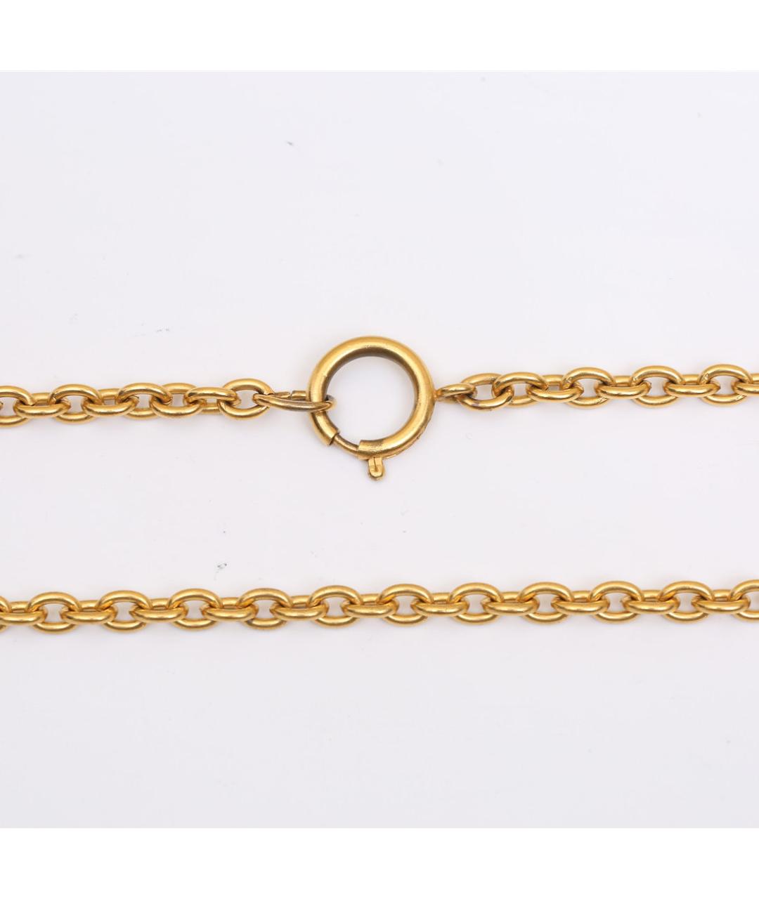 CHANEL Золотое металлическое колье, фото 3