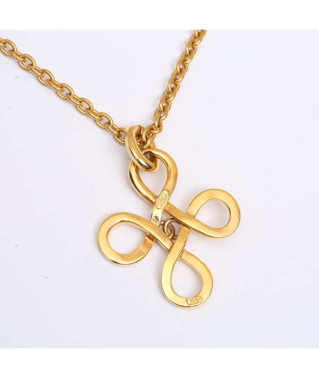 CHANEL Золотое металлическое колье, фото 6