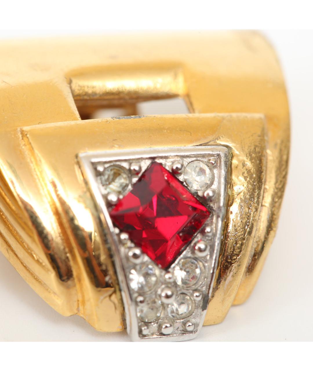 GIVENCHY Золотые металлические клипсы, фото 6