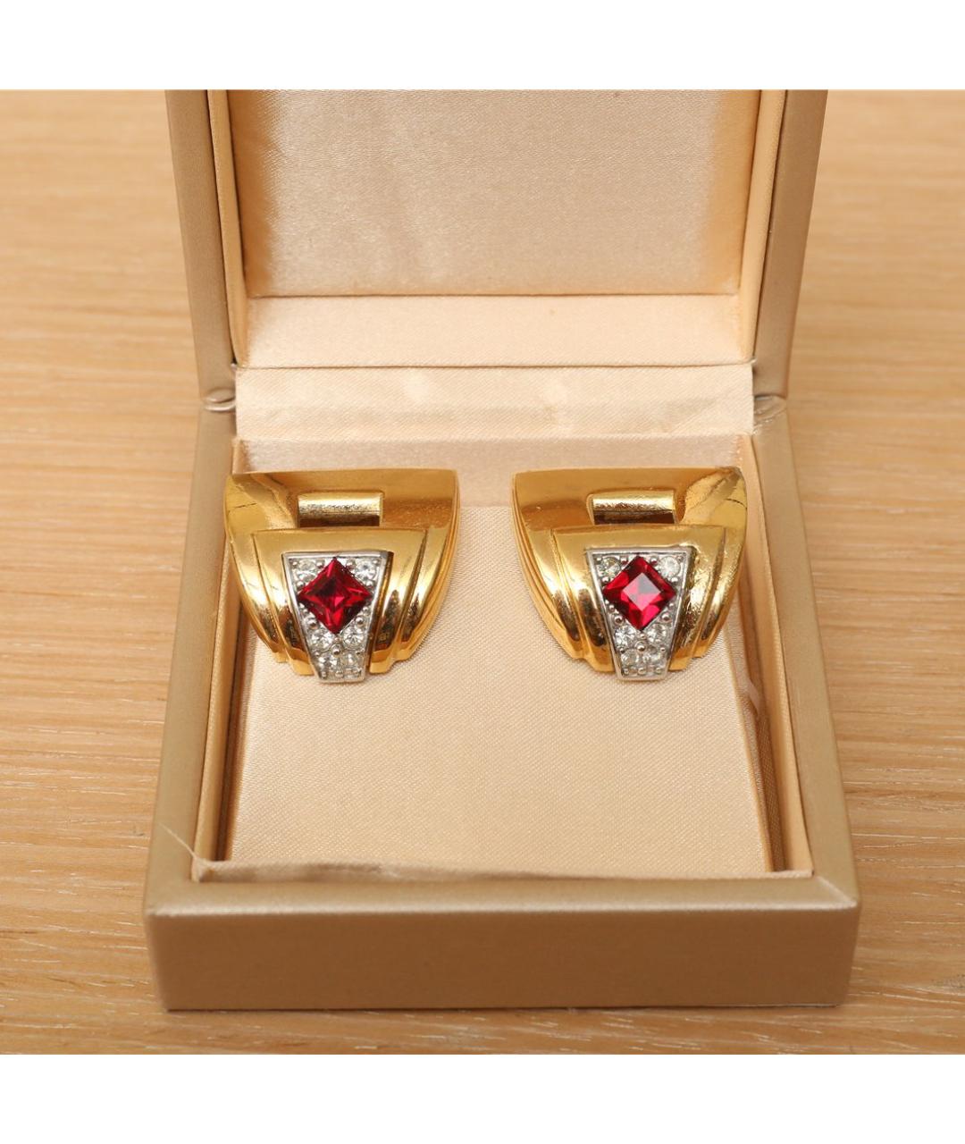 GIVENCHY Золотые металлические клипсы, фото 2