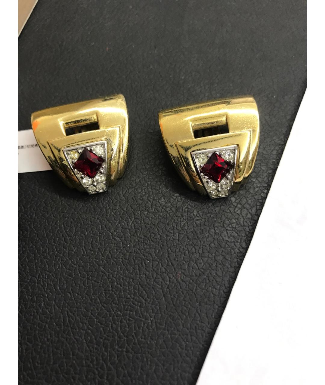 GIVENCHY Золотые металлические клипсы, фото 8