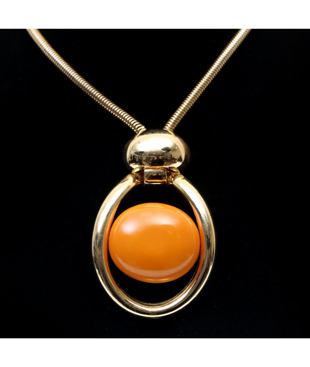 CHRISTIAN DIOR Золотое металлическое колье, фото 2