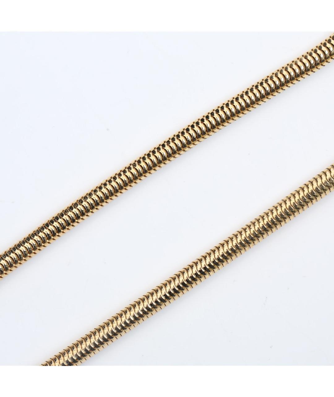 CHRISTIAN DIOR Золотое металлическое колье, фото 7