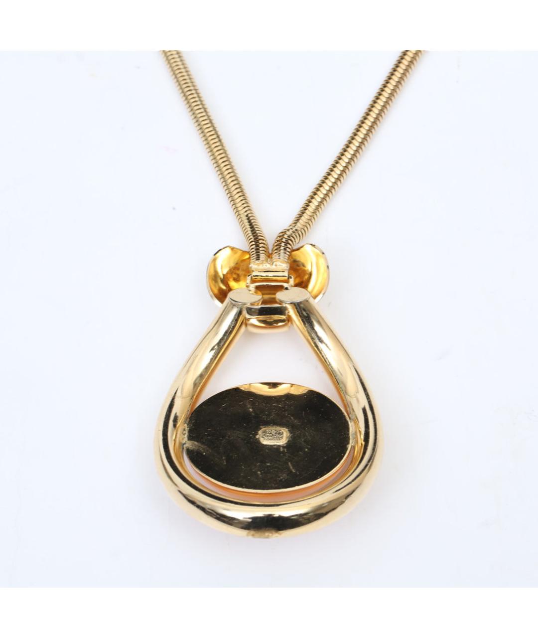 CHRISTIAN DIOR Золотое металлическое колье, фото 3