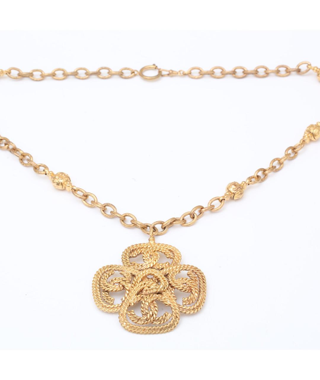 CHANEL Золотое металлическое колье, фото 7