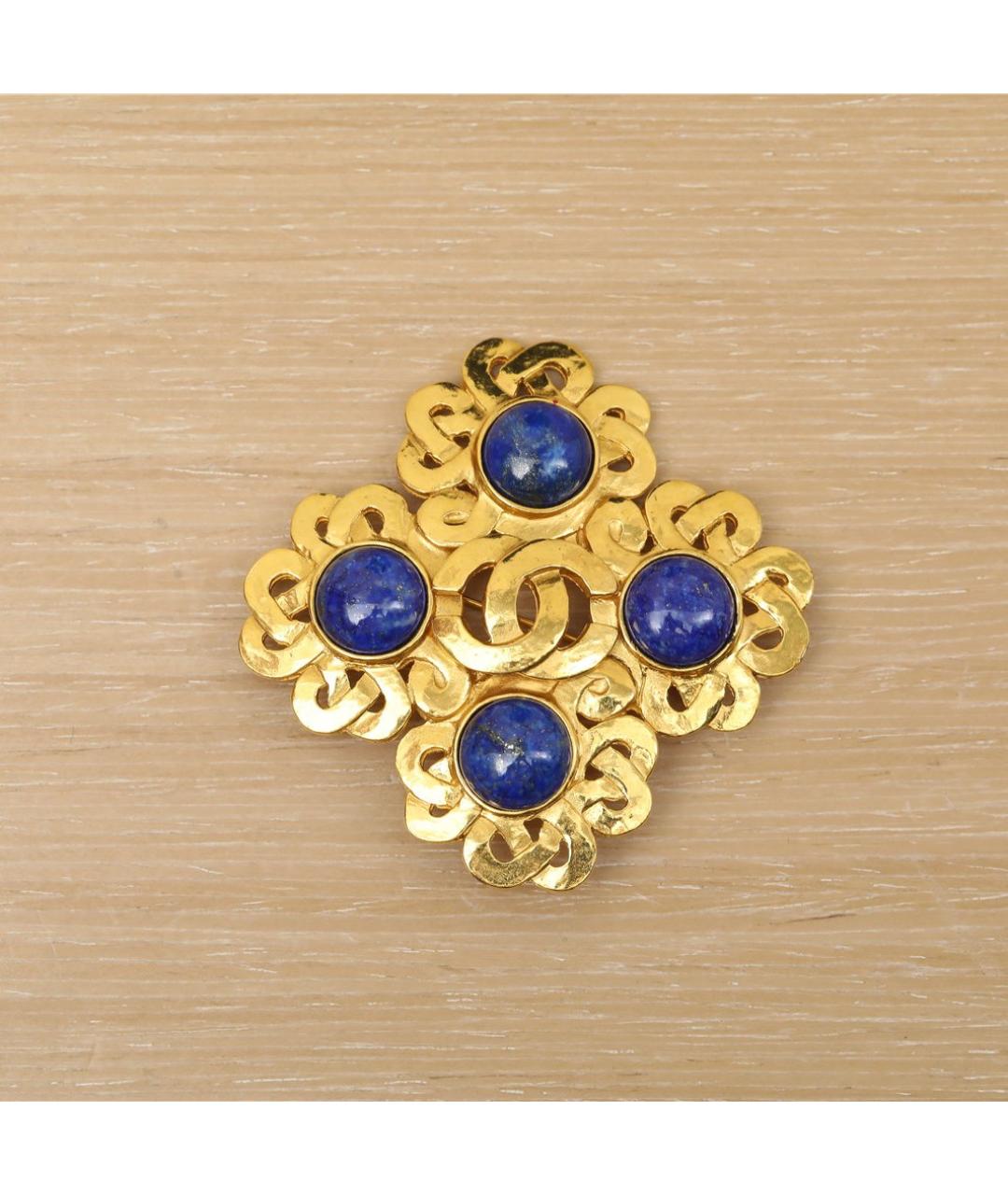 CHANEL Золотая металлическая булавка / брошь, фото 2