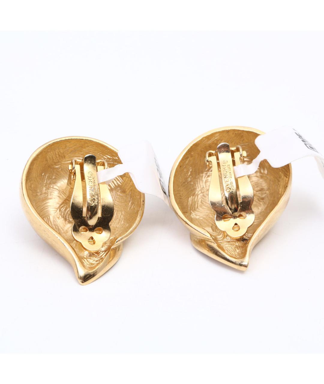 GIVENCHY Золотые металлические клипсы, фото 6