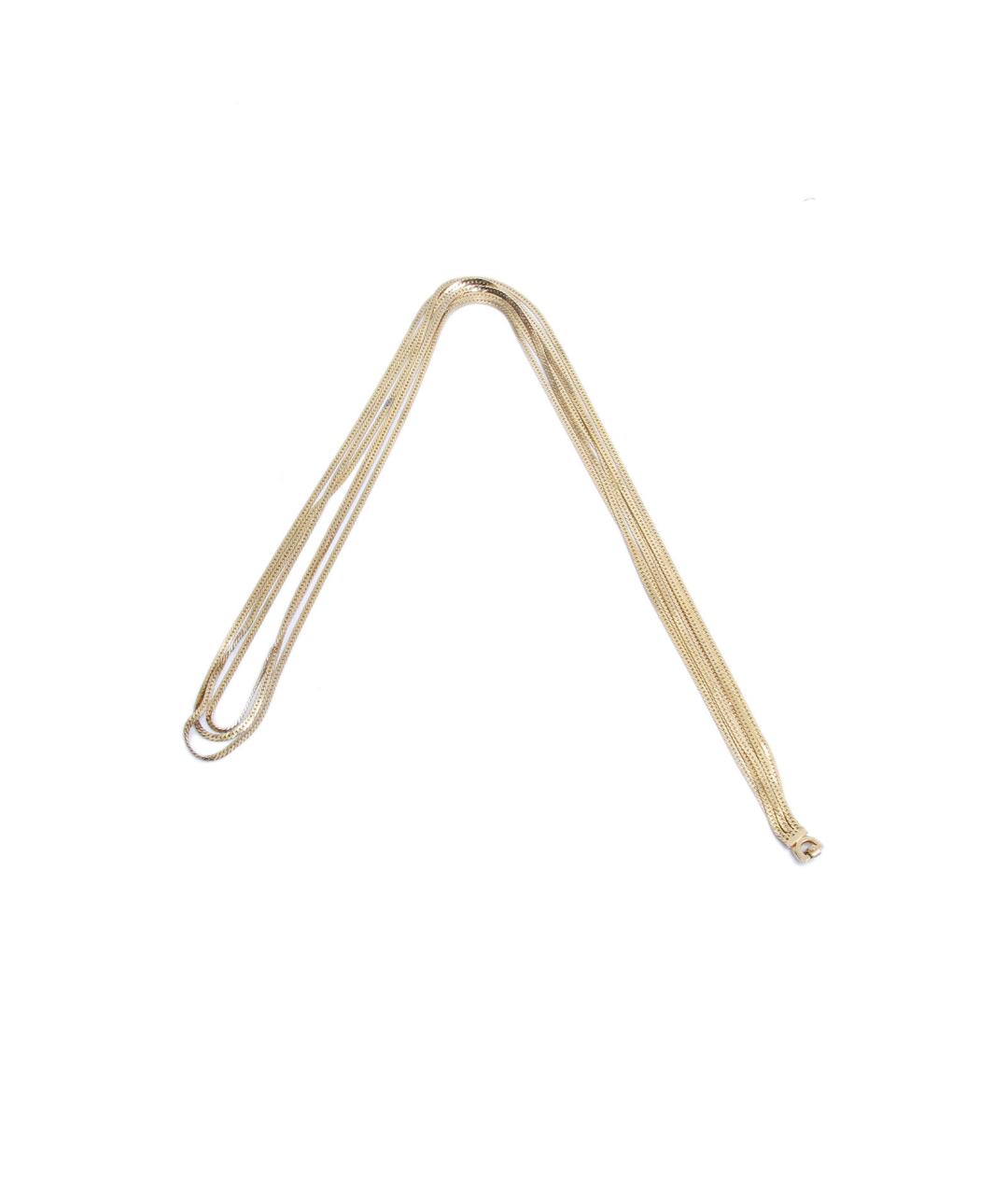 CHRISTIAN DIOR Золотое металлическое колье, фото 2