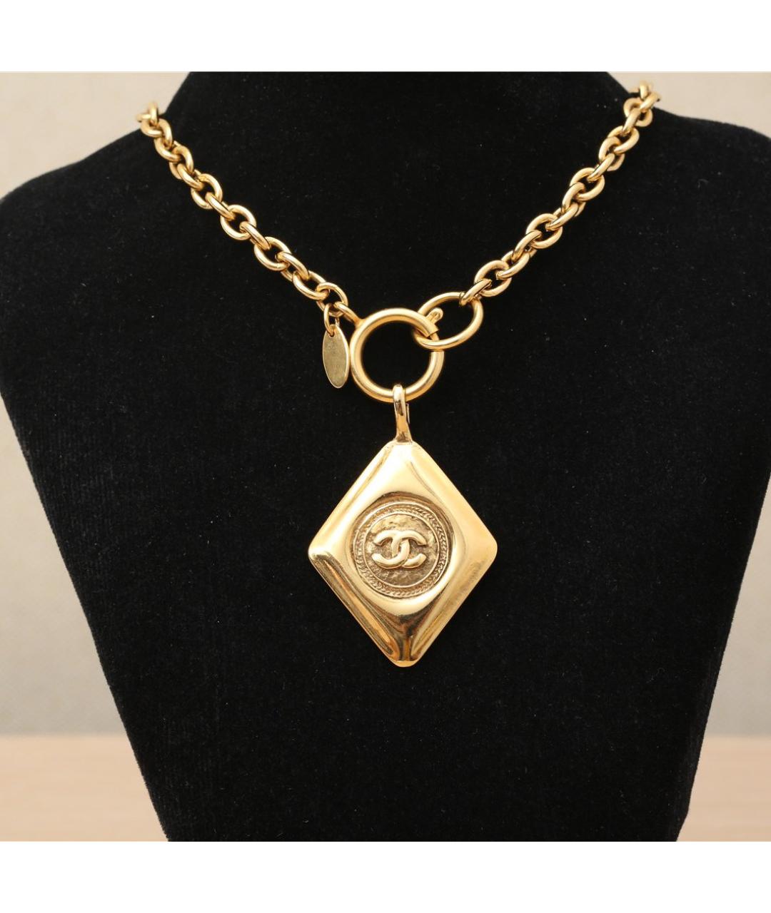 CHANEL Золотое металлическое колье, фото 2