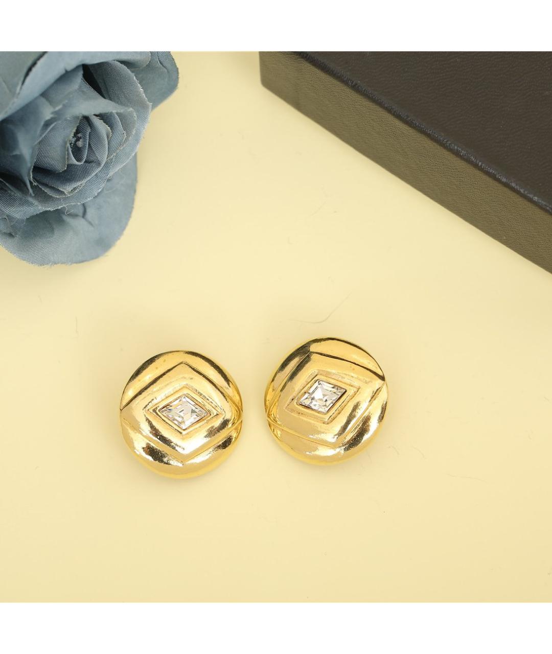 CHANEL Золотые металлические клипсы, фото 5