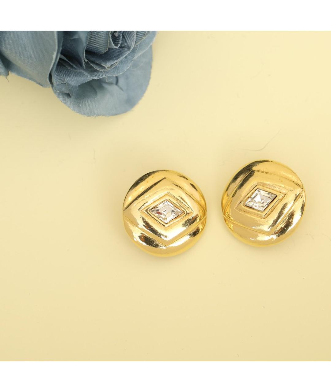 CHANEL Золотые металлические клипсы, фото 6