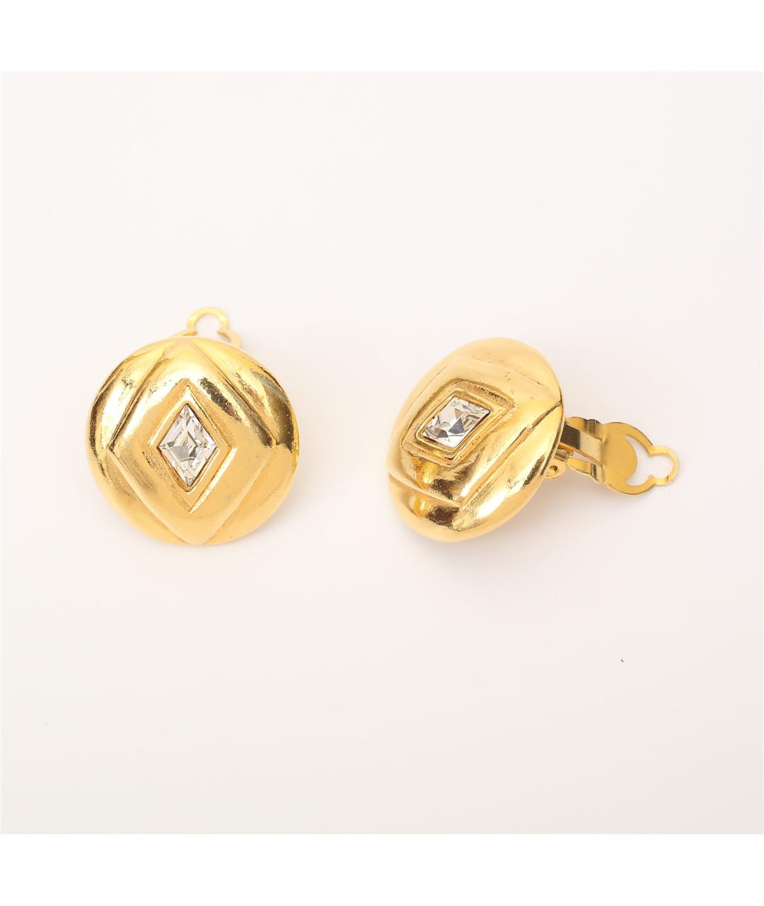 CHANEL Золотые металлические клипсы, фото 4