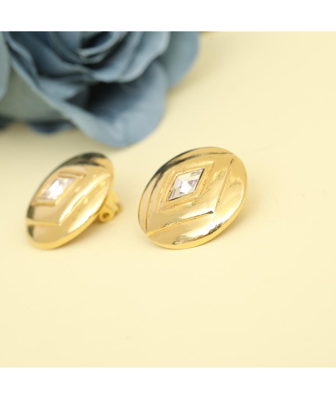 CHANEL Золотые металлические клипсы, фото 7