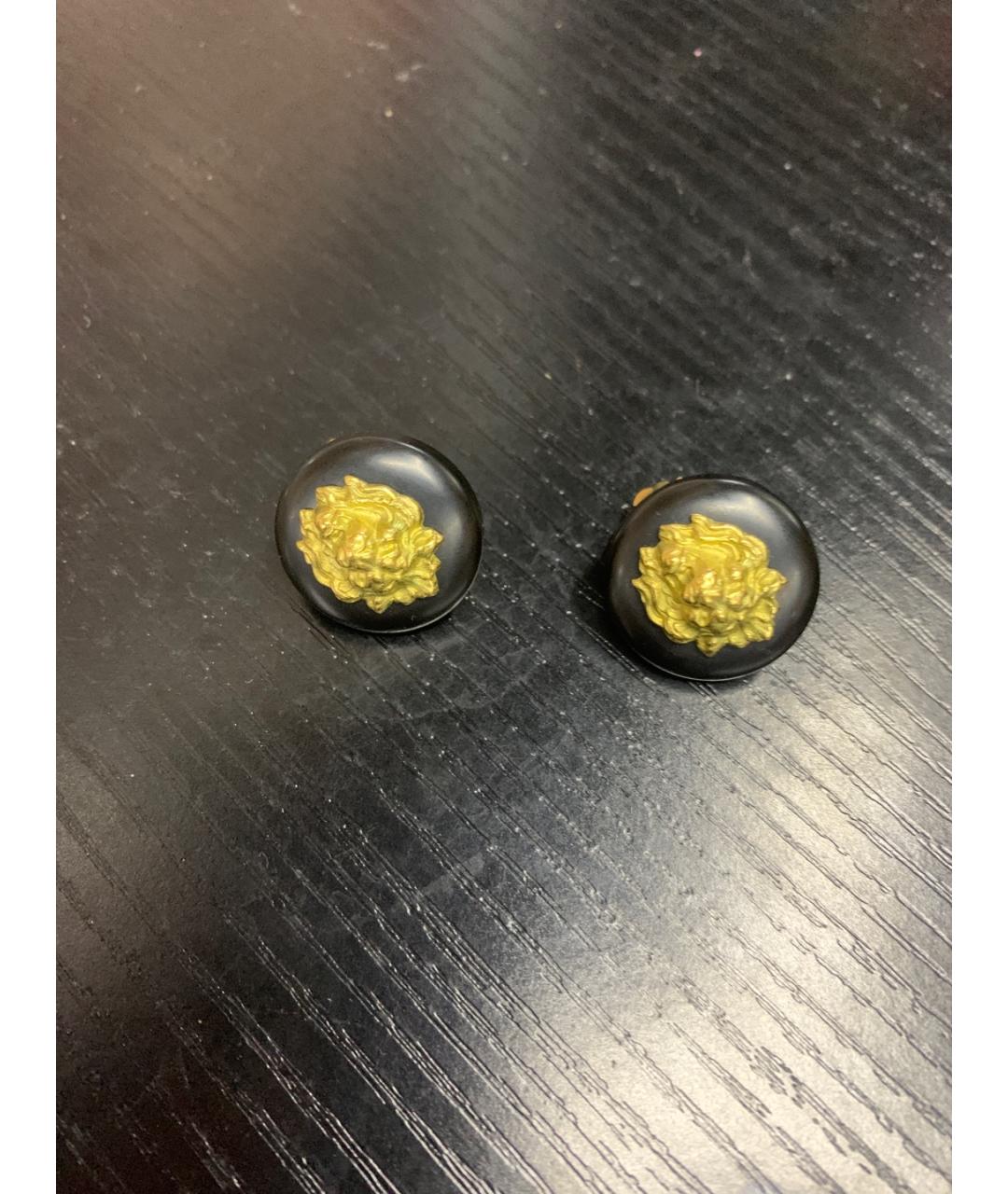 CHANEL Черные металлические клипсы, фото 7