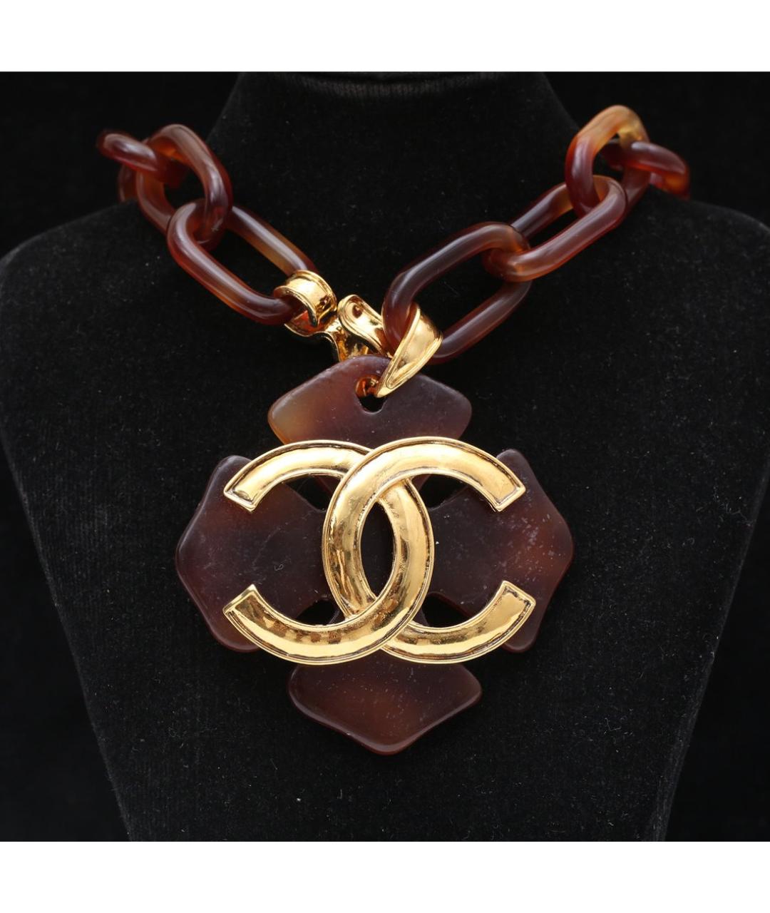 CHANEL Коричневое колье, фото 2
