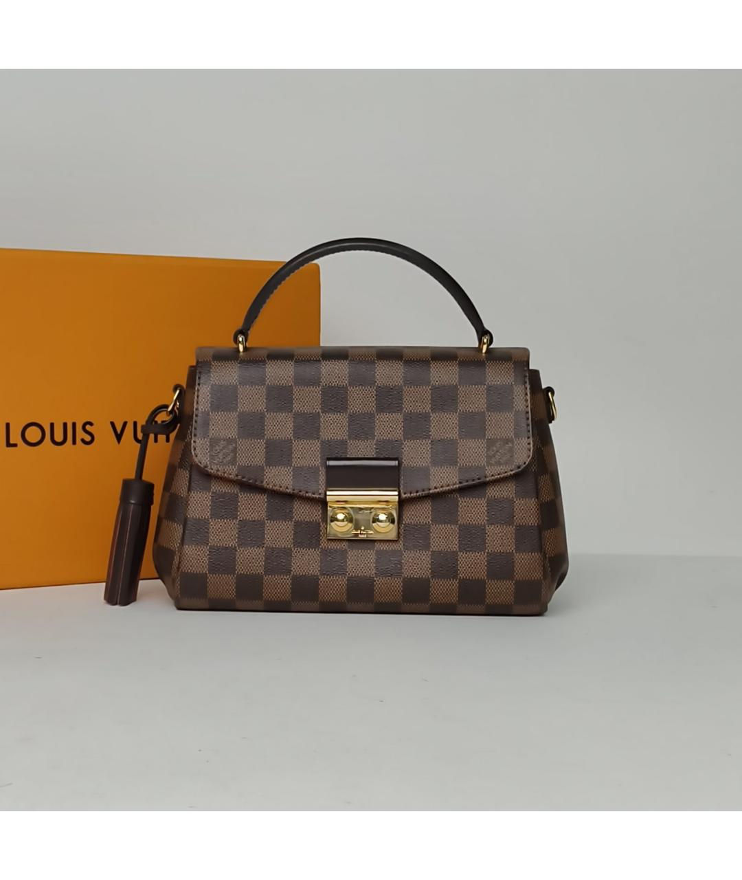 LOUIS VUITTON Коричневая сумка с короткими ручками, фото 3