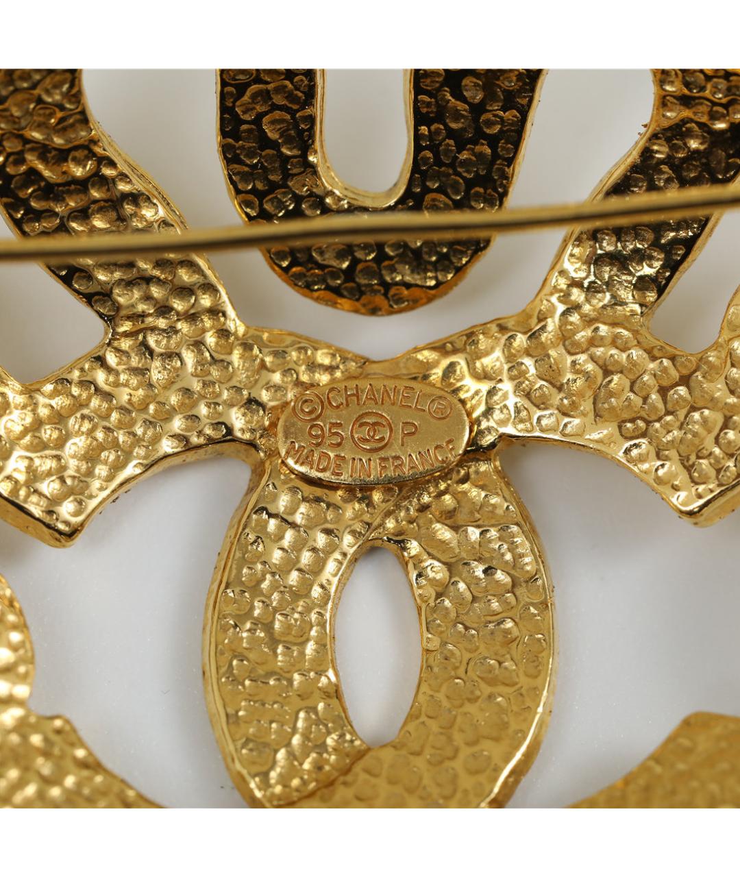 CHANEL Золотая металлическая булавка / брошь, фото 5