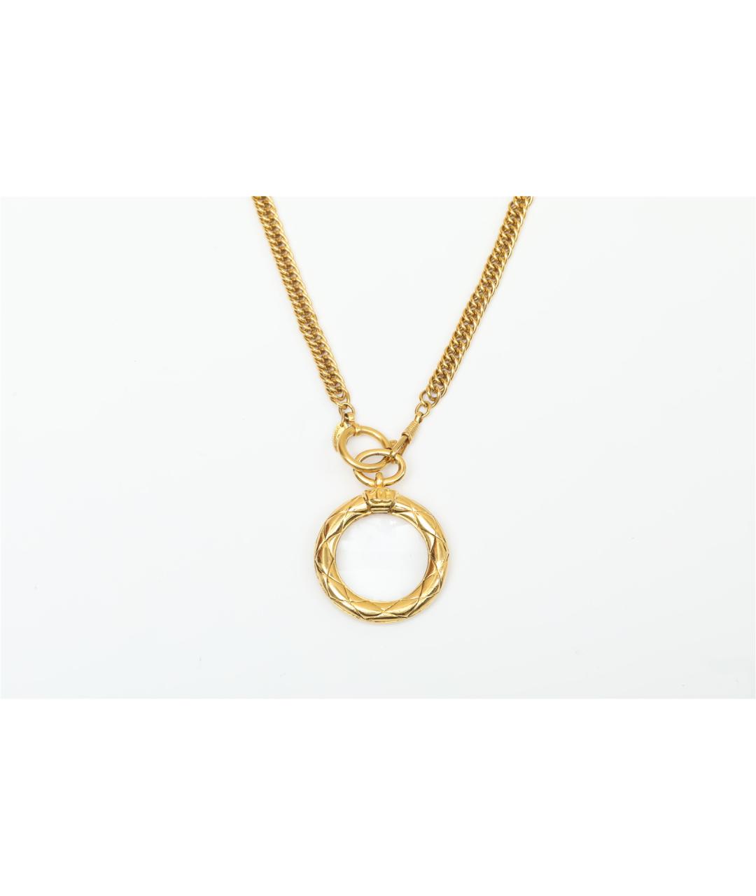 CHANEL Золотое металлическое колье, фото 7