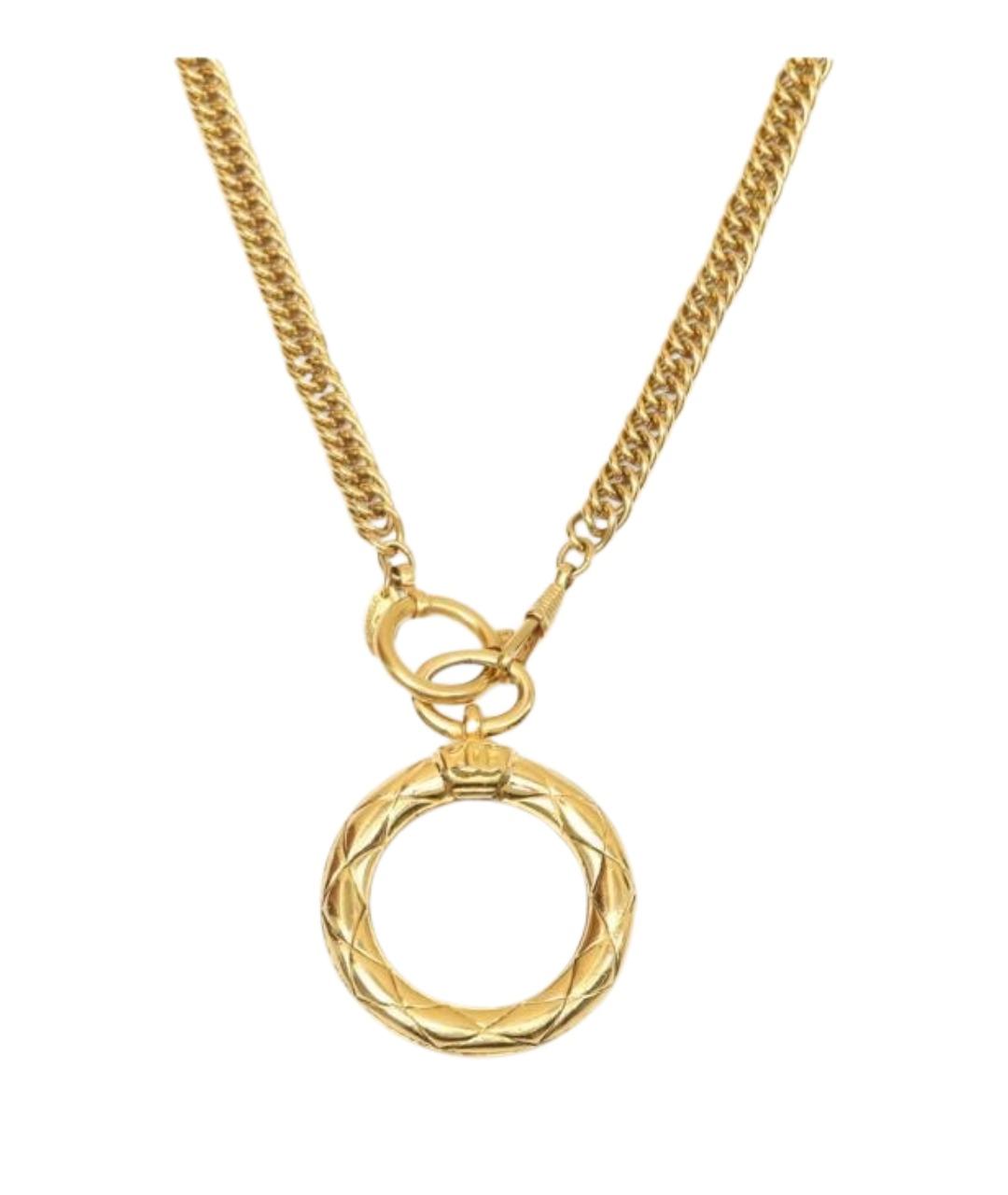 CHANEL Золотое металлическое колье, фото 1