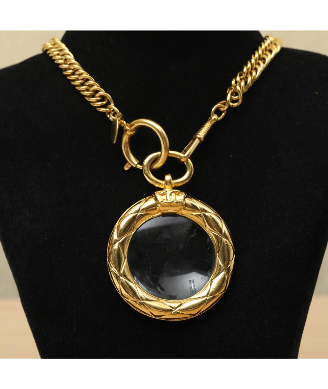 CHANEL Золотое металлическое колье, фото 2