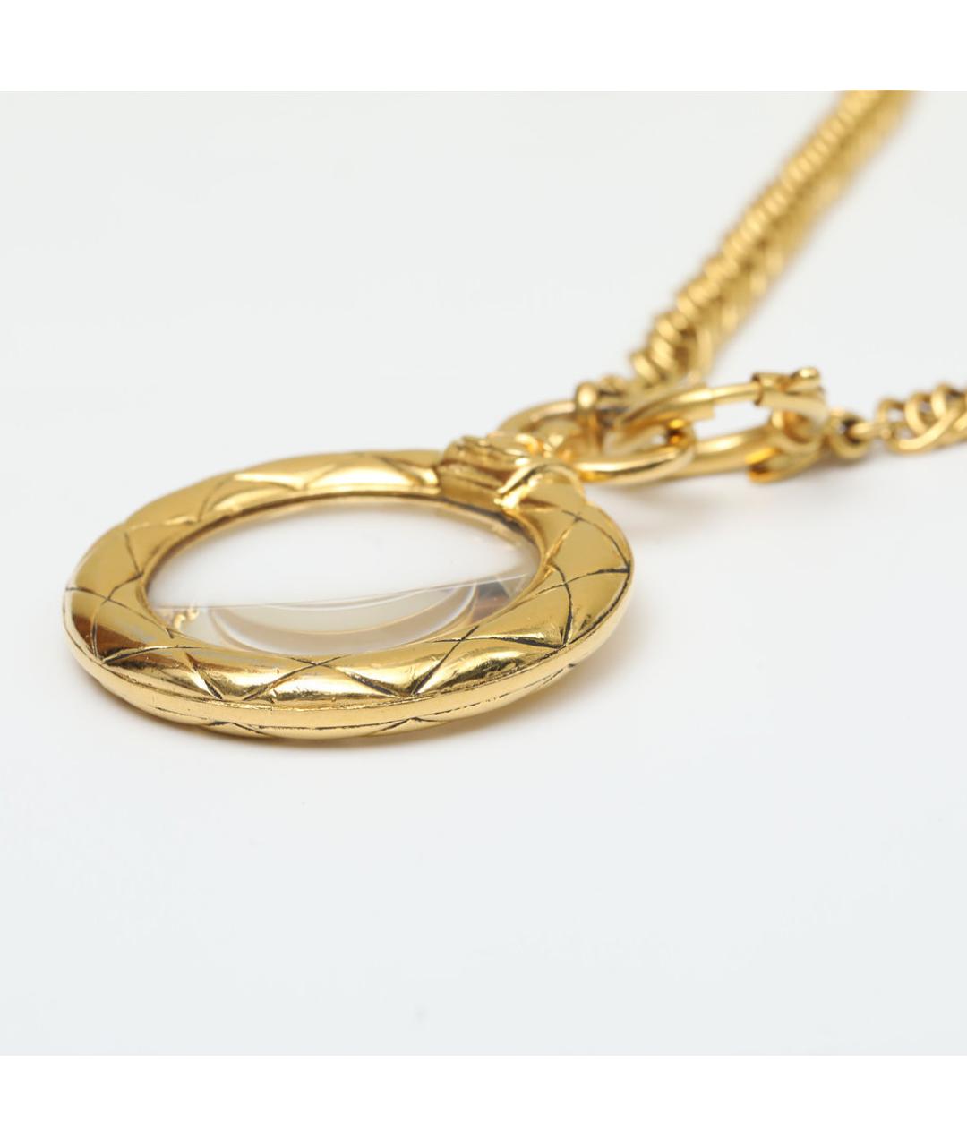 CHANEL Золотое металлическое колье, фото 4