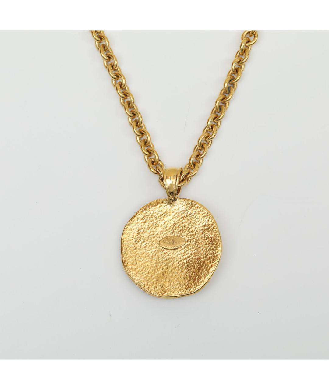 CHANEL Золотое металлическое колье, фото 3